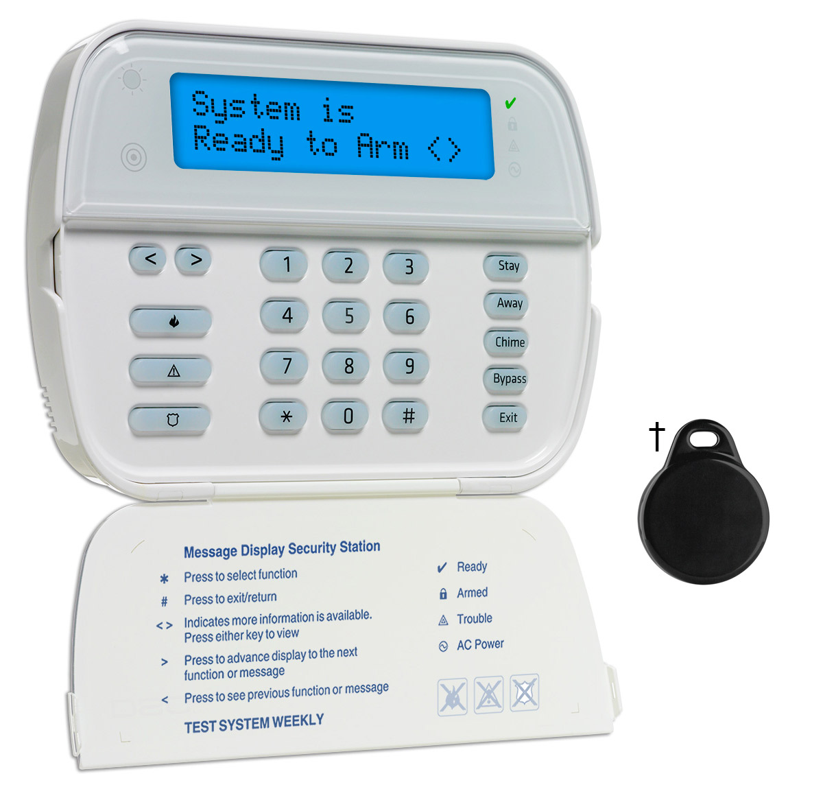 DSC PowerSeries 2-Way Wireless Keypad 2-Way Wireless Keypad features: 2x16 full message display, Visual armed status during sleep mode, Blue LCD display ...